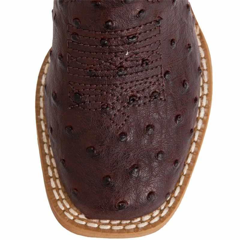 Roper Kid's Brown Ostrich Print Cowboy Boots 4 Roper Kid's Brown Ostrich Print Cowboy Boots - Image 2