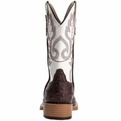 Roper Kid's Brown Ostrich Print Cowboy Boots 10 Roper Kid's Brown Ostrich Print Cowboy Boots -Justin Boots Store 09 18 1900 0049 4