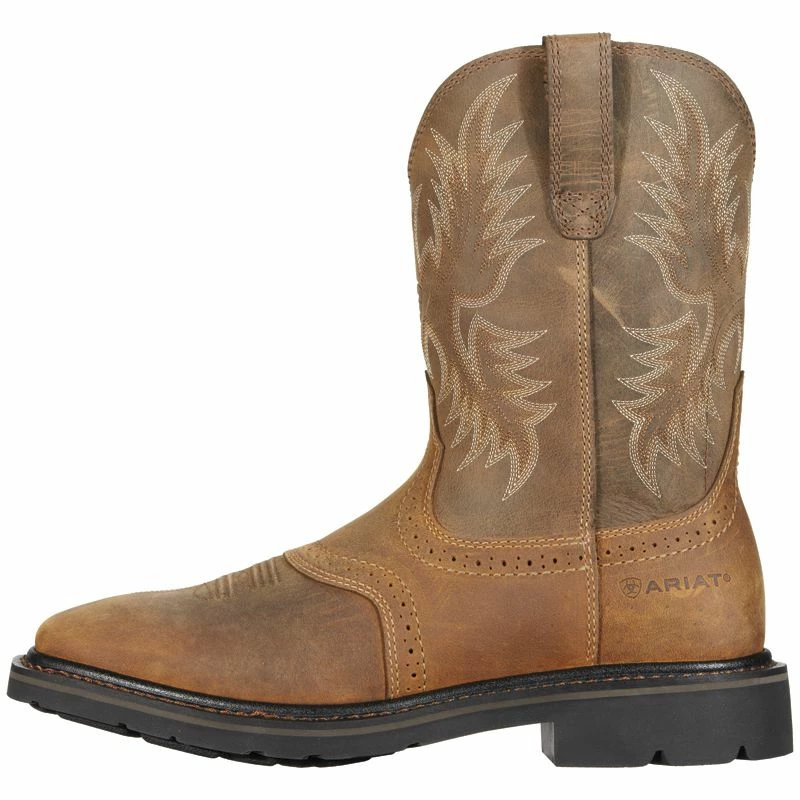 Men's Ariat Sierra Aged Bark Steel Toe Work Boots 4 Men's Ariat Sierra Aged Bark Steel Toe Work Boots - Image 2