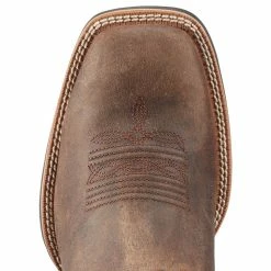 Ariat Men's Sport Distressed Brown Cowboy Boots 12 Ariat Men's Sport Distressed Brown Cowboy Boots -Justin Boots Store 10010963 toe