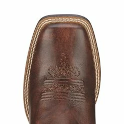 Ariat Women's Round Up Yukon Brown Cowgirl Boots 9 Ariat Women's Round Up Yukon Brown Cowgirl Boots -Justin Boots Store 10016317 1