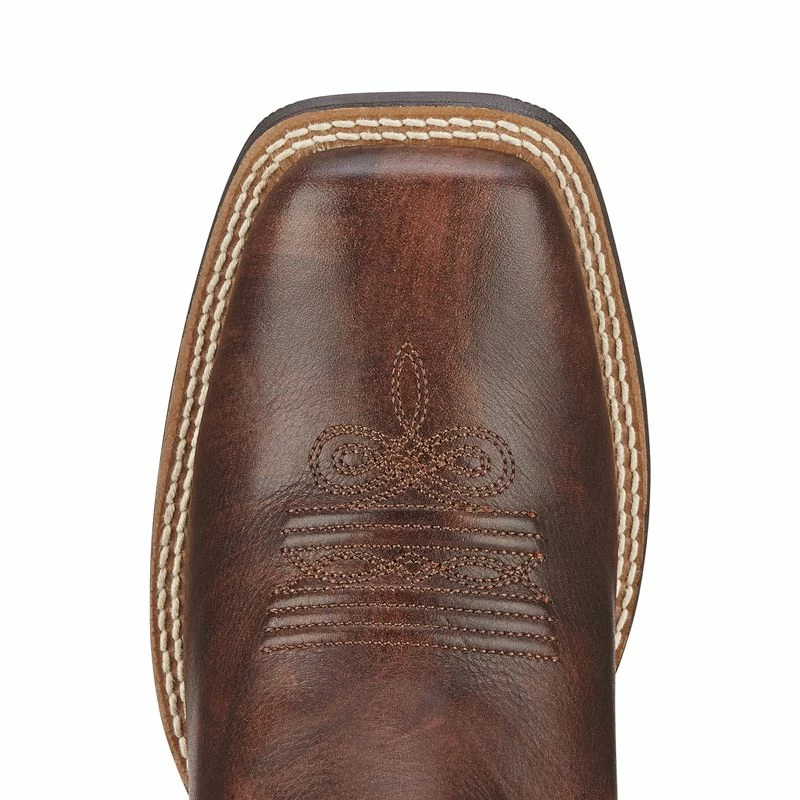 Ariat Women's Round Up Yukon Brown Cowgirl Boots 5 Ariat Women's Round Up Yukon Brown Cowgirl Boots - Image 3