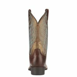 Ariat Women's Round Up Yukon Brown Cowgirl Boots 10 Ariat Women's Round Up Yukon Brown Cowgirl Boots -Justin Boots Store 10016317 2