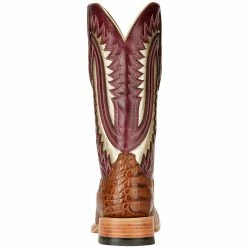 Men's Ariat Silverado Caiman Carmel Belly Blush Cowboy Boots -Justin Boots Store 10021646 2