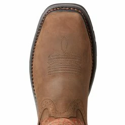 Ariat Mens Sierra Delta H2O Oily Brown 10in Top Work Boots -Justin Boots Store 10023056 3