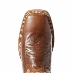 Ariat Men's Ariat Red Brown Cowhand 13in. Tarnished Alabaster Top Cowboy Boots 10 Ariat Men's Ariat Red Brown Cowhand 13in. Tarnished Alabaster Top Cowboy Boots -Justin Boots Store 10031520 3