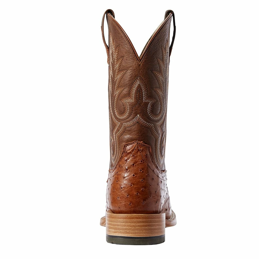Relentless By Ariat Men's Ariat Barker Brandy Full Quill Ostrich 11in. Autumn Tan Top Cowboy Boots 5 Relentless By Ariat Men's Ariat Barker Brandy Full Quill Ostrich 11in. Autumn Tan Top Cowboy Boots - Image 3