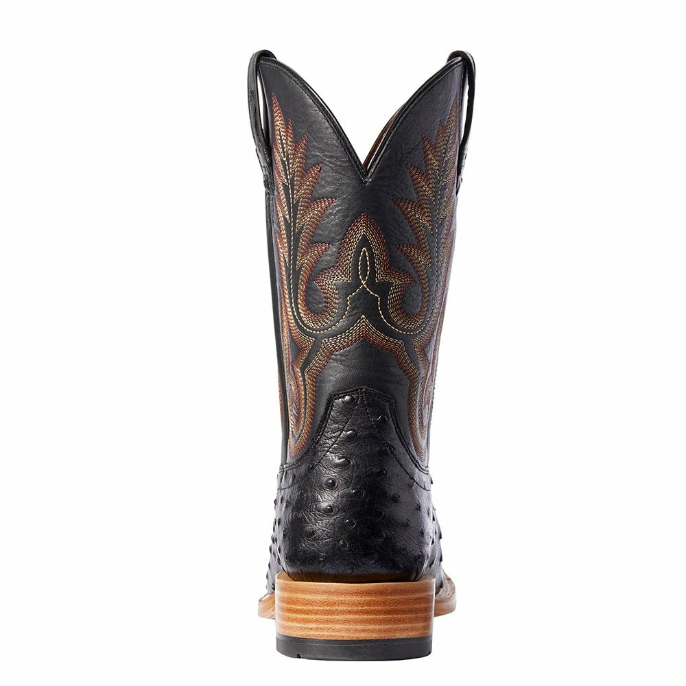 Ariat Men's Ariat Barker Black Full Quill Ostrich 11in. Liberty Black Top Cowboy Boots 5 Ariat Men's Ariat Barker Black Full Quill Ostrich 11in. Liberty Black Top Cowboy Boots - Image 3