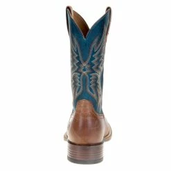 Ariat Men's Valor Ultra Dark Tan 11in. Rocky Blue Square Toe Boots -Justin Boots Store 10034080 3