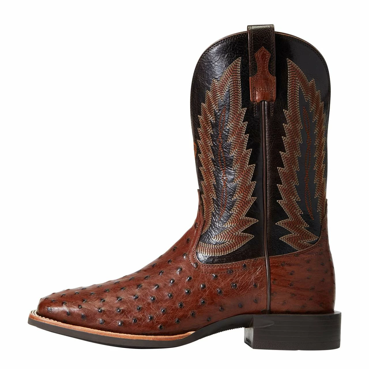 Ariat Men`s Quantum Primo Antique Tobac FQ Ostrich 11in. Thunder Brown Top Square Toe Boots 4 Ariat Men`s Quantum Primo Antique Tobac FQ Ostrich 11in. Thunder Brown Top Square Toe Boots - Image 2