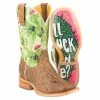 Tin Haul Footwear Ladies Burnished Tan Stitched Cactus Vamp Square Toe Cowgirl Boots 2 Tin Haul Footwear Ladies Burnished Tan Stitched Cactus Vamp Square Toe Cowgirl Boots -Justin Boots Store 103959 default l