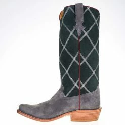 Rios Of Mercedes Men's Smoked Bacon Roughout 15in. Green Velvet Suede Top Cutter Toe Boots 10 Rios Of Mercedes Men's Smoked Bacon Roughout 15in. Green Velvet Suede Top Cutter Toe Boots -Justin Boots Store 106138 2