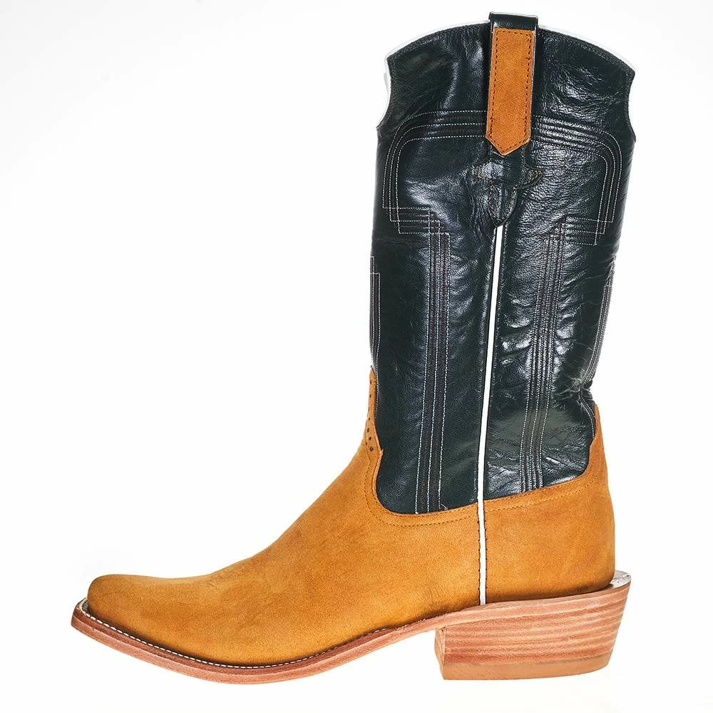 Rios Of Mercedes Men's Rios Of Mercedes Rust Crazy Horse 13in. Green Velvet Kidskin Top Boots 5 Rios Of Mercedes Men's Rios Of Mercedes Rust Crazy Horse 13in. Green Velvet Kidskin Top Boots - Image 3