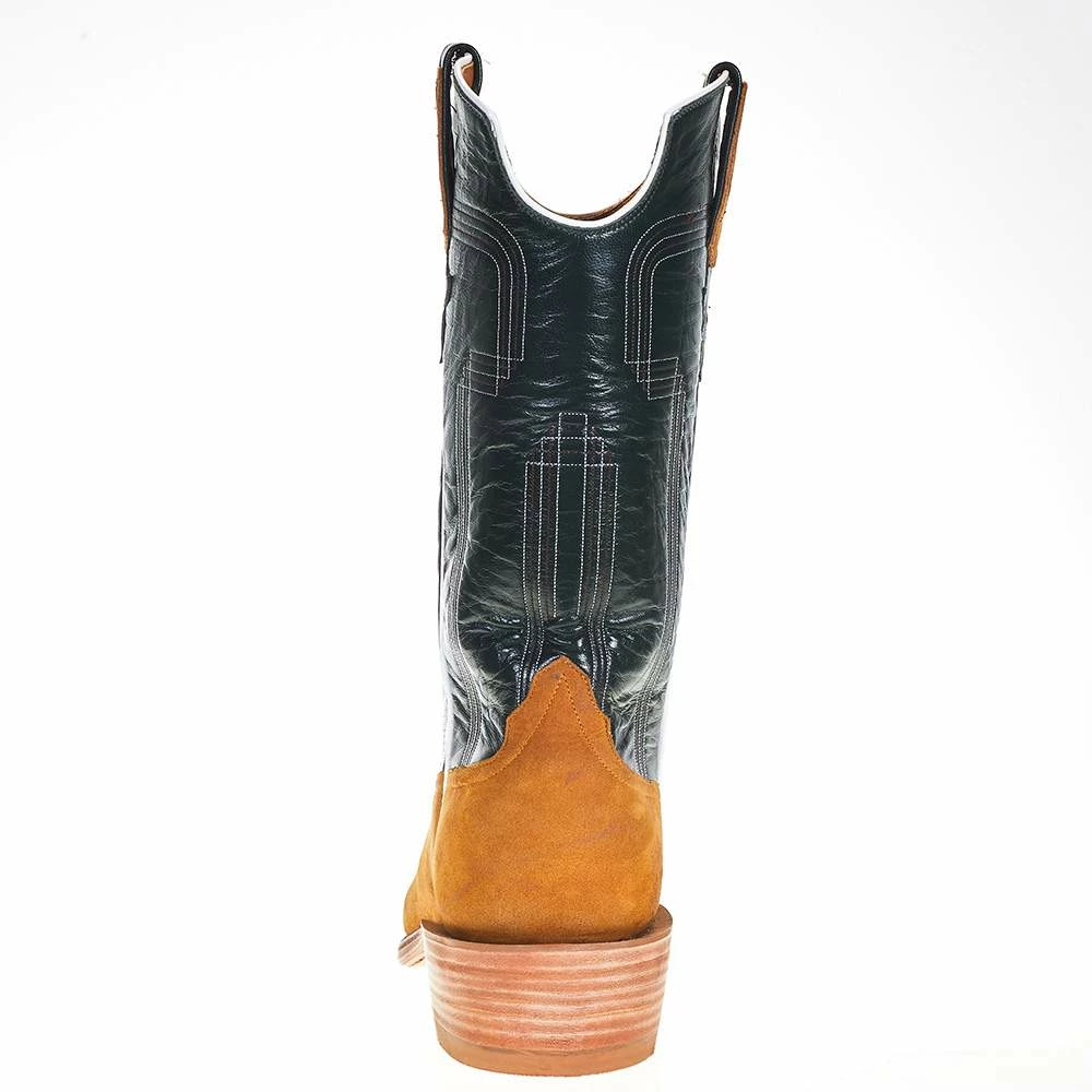 Rios Of Mercedes Men's Rios Of Mercedes Rust Crazy Horse 13in. Green Velvet Kidskin Top Boots 6 Rios Of Mercedes Men's Rios Of Mercedes Rust Crazy Horse 13in. Green Velvet Kidskin Top Boots - Image 4