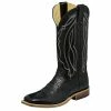 Tony Lama Men's Flat Black Cow W/Black Ranch Top Boots -Justin Boots Store 106172 default l