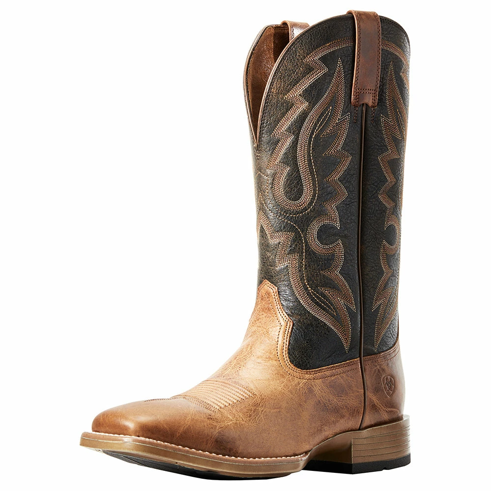Ariat Men's Barton Ultra Rustic Bark 13in. Brooklyn Brown Top Square Toe Cowboy Boots 8 Ariat Men's Barton Ultra Rustic Bark 13in. Brooklyn Brown Top Square Toe Cowboy Boots - Image 6