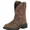 Justin Boot Company Women's Aged Bark-8in Bark Top Cowgirl Boots -Justin Boots Store 11560 default l