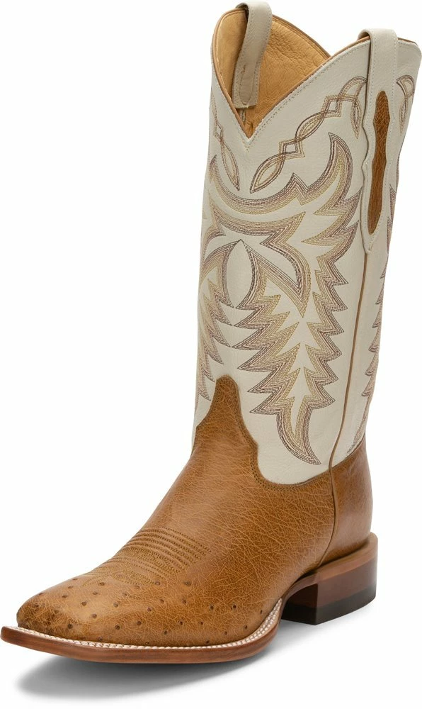 Justin Boots Men's Justin Pascoe Smooth Ostrich 13in. Antique Saddle Maddog Cowboy Boots 3 Justin Boots Men's Justin Pascoe Smooth Ostrich 13in. Antique Saddle Maddog Cowboy Boots