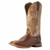 Ariat Men's Ariat Red Brown Cowhand 13in. Tarnished Alabaster Top Cowboy Boots -Justin Boots Store 116053 default l