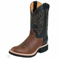 Justin Boots Men's Coffee Westerner Cowboy Boots