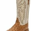 Justin Boots Men's Justin Pascoe Full Quill Ostrich 13in. Antique Saddle Maddog Cowboy Boots -Justin Boots Store 118500 default l