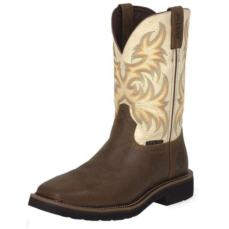 Justin Boot Company Men's Copper Kettle Cowhide Cowboy Boots 3 Justin Boot Company Men's Copper Kettle Cowhide Cowboy Boots
