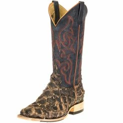 Horsepower Boots Men's Top Hand Toasted Big Bass 13in. Royal Blue Mad Dog Top