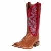 Men's Tony Lama Royston Brandy Full Quill Ostrich 13in. Red Top Cowboy Boots -Justin Boots Store 119260 default l