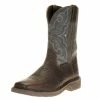 Justin Boots Men's Stampede H20 Amarillo 11in. Slate Embossed Top Soft Toe Work Boot 2 Justin Boots Men's Stampede H20 Amarillo 11in. Slate Embossed Top Soft Toe Work Boot -Justin Boots Store 123090 default l