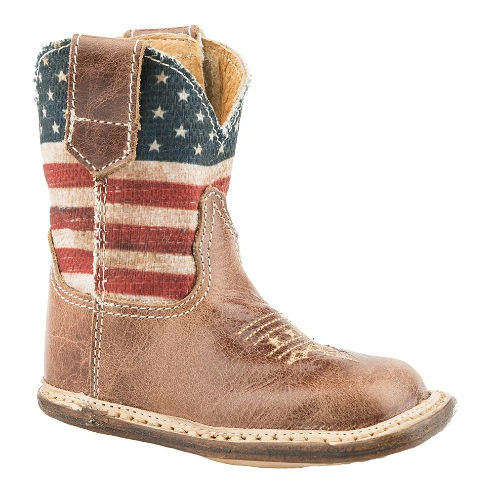 Roper Footwear Infant American Flag Cowbabies Boots 3 Roper Footwear Infant American Flag Cowbabies Boots