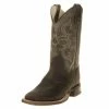 Old West Youth Green Waxy Top Brown Foot Cowboy Boots -Justin Boots Store 123790 default l