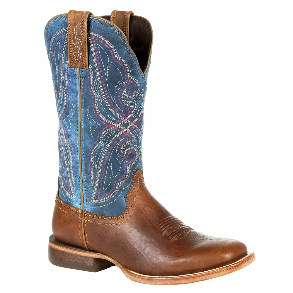 Durango Boots Womens Lady Arena Pro 12` Dark Bay/Carribean Blue 3 Durango Boots Womens Lady Arena Pro 12` Dark Bay/Carribean Blue