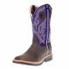 Men's Twisted X Brown Elephant Print 12in. Purple Soft Toe Work Boots -Justin Boots Store 127991 default l