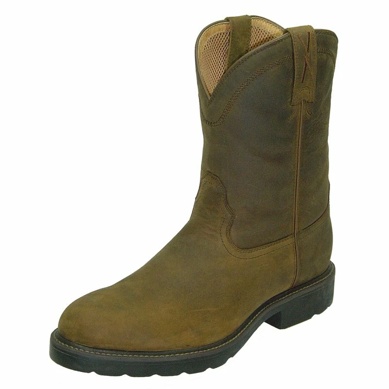 Twisted X Men's Distressed Saddle Pull On Work Boots 3 Twisted X Men's Distressed Saddle Pull On Work Boots