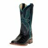 Macie Bean Boots Kids Black Caiman Print Cowgirl Boots -Justin Boots Store 128978 default l