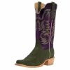 R Watson Boots Men's Forrest Green Roughout 13in. Electric Purple Cowhide Top Cutter Toe Cowboy Boots 2 R Watson Boots Men's Forrest Green Roughout 13in. Electric Purple Cowhide Top Cutter Toe Cowboy Boots -Justin Boots Store 131157 default l