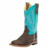 Macie Bean Boots Kids Brown Foot Blue Top Oxbow Sole Cowgirl Boot -Justin Boots Store 133846 default l