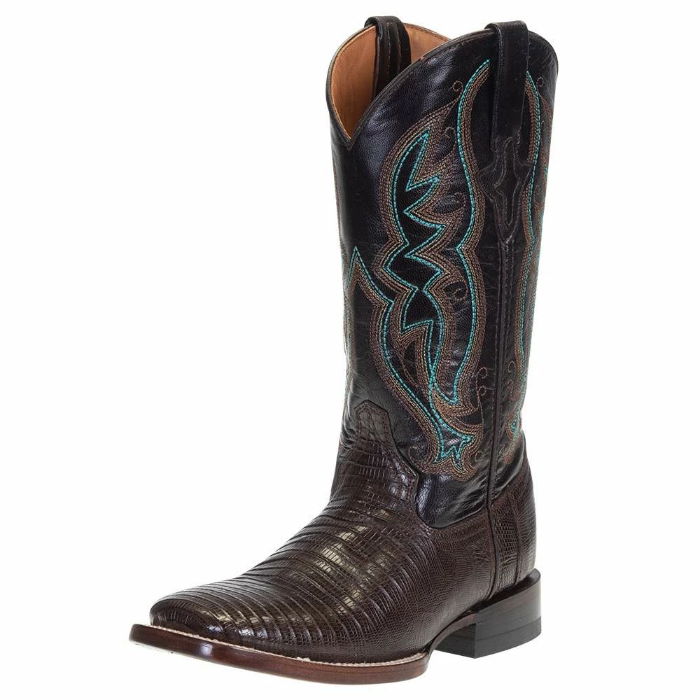 Ferrini Women's Black Teju Lizard Cowgirl Boots 3 Ferrini Women's Black Teju Lizard Cowgirl Boots
