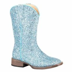 Roper Kids Blue Glitter Galor Cowgirl Boots