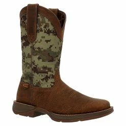 Durango Boots Men Durango Brown/Green Digi Camo 12` Western Soft Toe