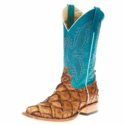Macie Bean Women's Top Hand Antique Bass Turquoise Top Cowgirl Boots