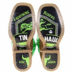 Tin Haul Footwear Youth Neon Matrix Lightning Rider Sole Cowboy Boots -Justin Boots Store 14 018 0077 0840 61