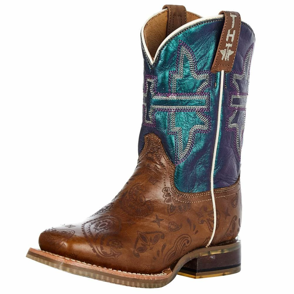 Tin Haul Footwear Childrens Pearly Paisley Cowgirl Cowgirl Boots 4 Tin Haul Footwear Childrens Pearly Paisley Cowgirl Cowgirl Boots - Image 2