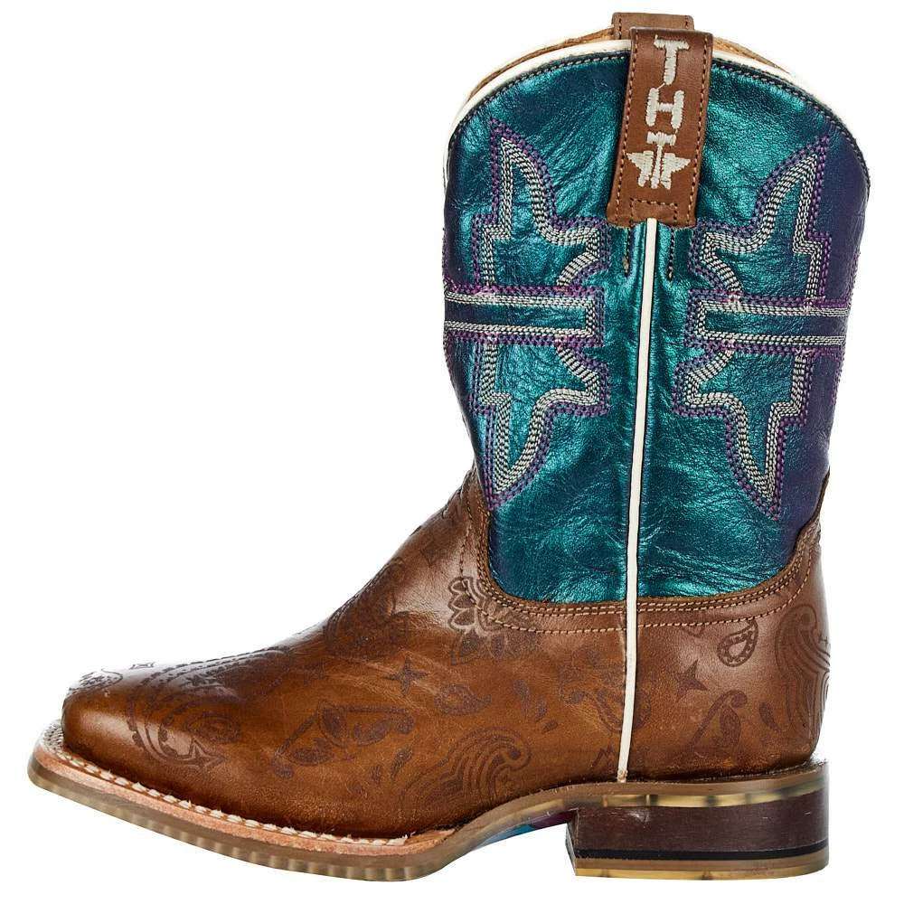 Tin Haul Footwear Childrens Pearly Paisley Cowgirl Cowgirl Boots 6 Tin Haul Footwear Childrens Pearly Paisley Cowgirl Cowgirl Boots - Image 4