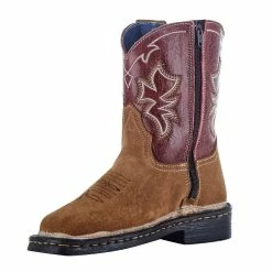 Roper NRS Exclusive Toddler Suede Vamp Red Shaft Cowboy Boots