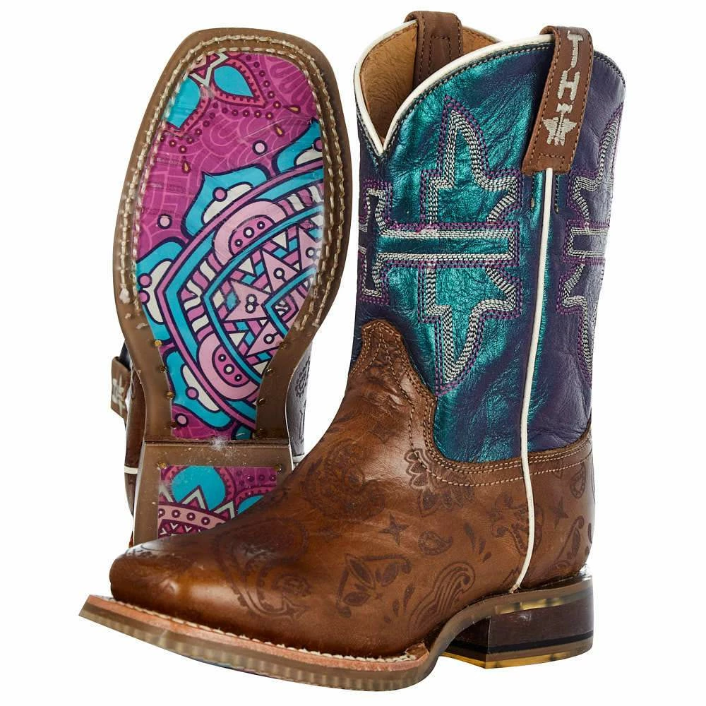 Tin Haul Footwear Childrens Pearly Paisley Cowgirl Cowgirl Boots 8 Tin Haul Footwear Childrens Pearly Paisley Cowgirl Cowgirl Boots - Image 6