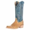 R Watson Boots Men's Antique Saddle Full Quill Ostrich 13in. Royal Blue Goat Top Boots 1 R Watson Boots Men's Antique Saddle Full Quill Ostrich 13in. Royal Blue Goat Top Boots -Justin Boots Store 141532 default l