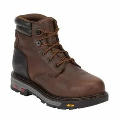 Justin Boots Men's Justin LABORER BROWN WATERPROOF COMP TOE 6 `
