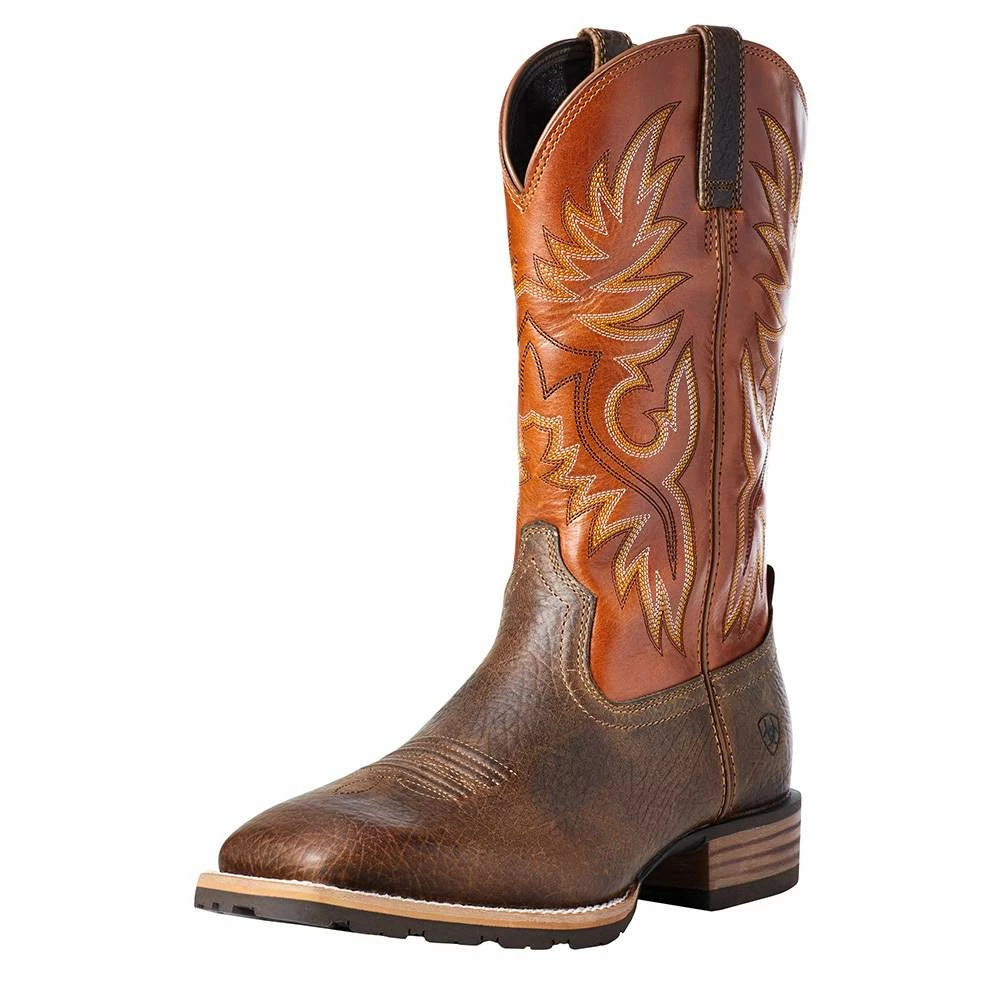 Ariat Men's Hybrid Big Boy Earth 13in. Orange Top Square Toe Boots 8 Ariat Men's Hybrid Big Boy Earth 13in. Orange Top Square Toe Boots - Image 6
