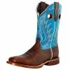 Durango Boots Men`s Durango Rebel Pro Bay Brown 12` Brilliant Blue Top Square Toe -Justin Boots Store 144425 default l